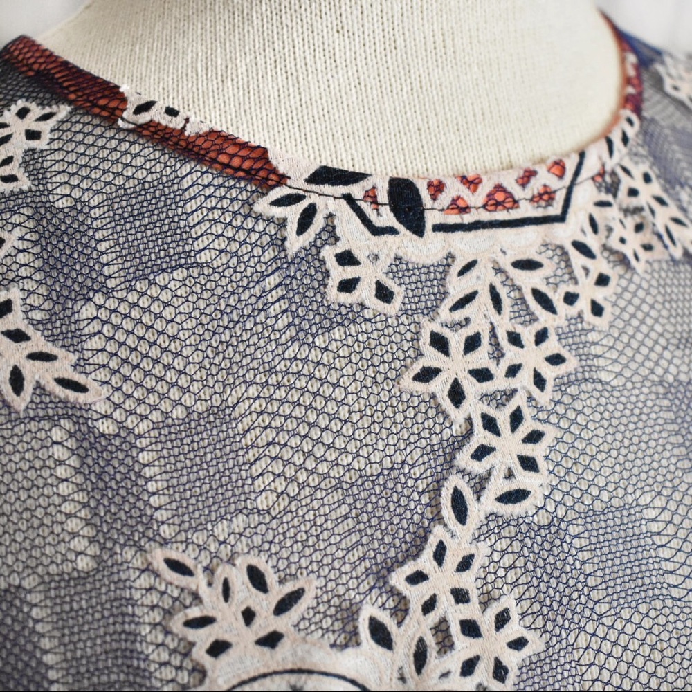 Altar’d State Blue Lace Overlay Dress - Picture 3 of 8